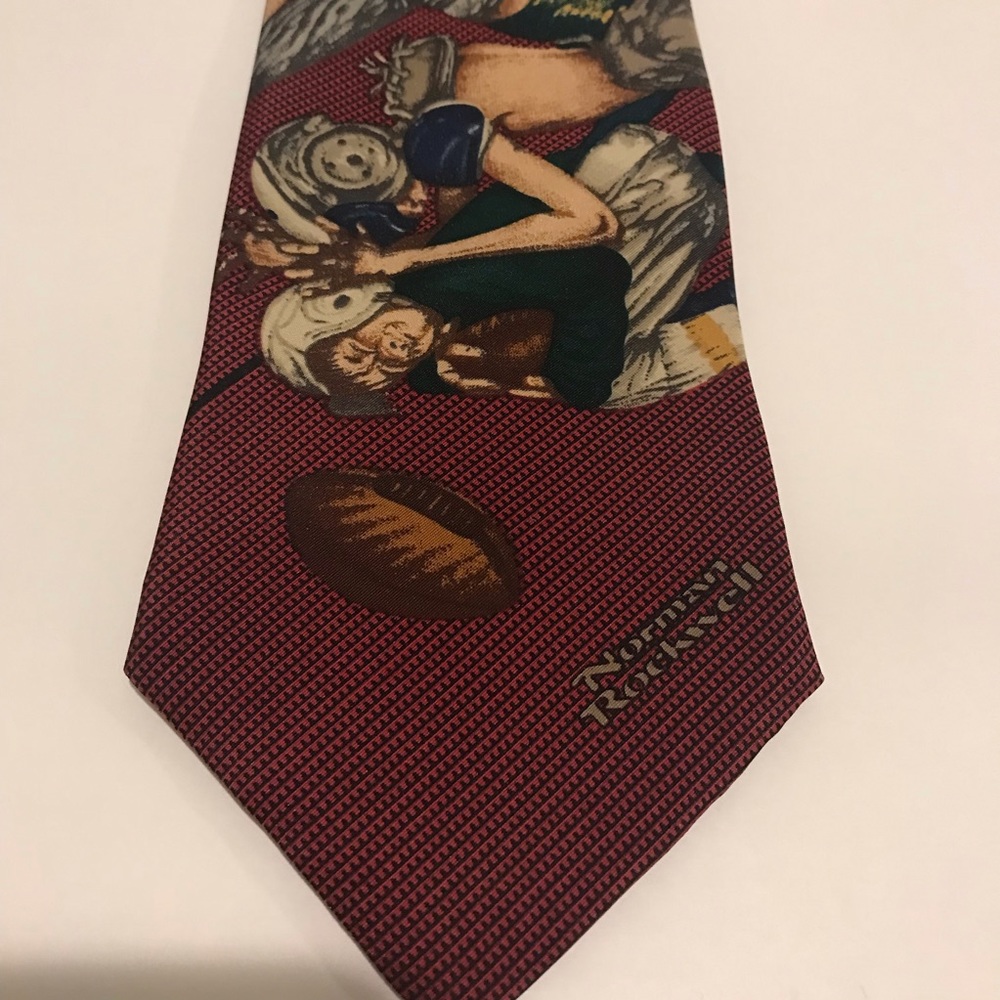 Brown and Bigelow Norman Rockwell Inspired Necktie.